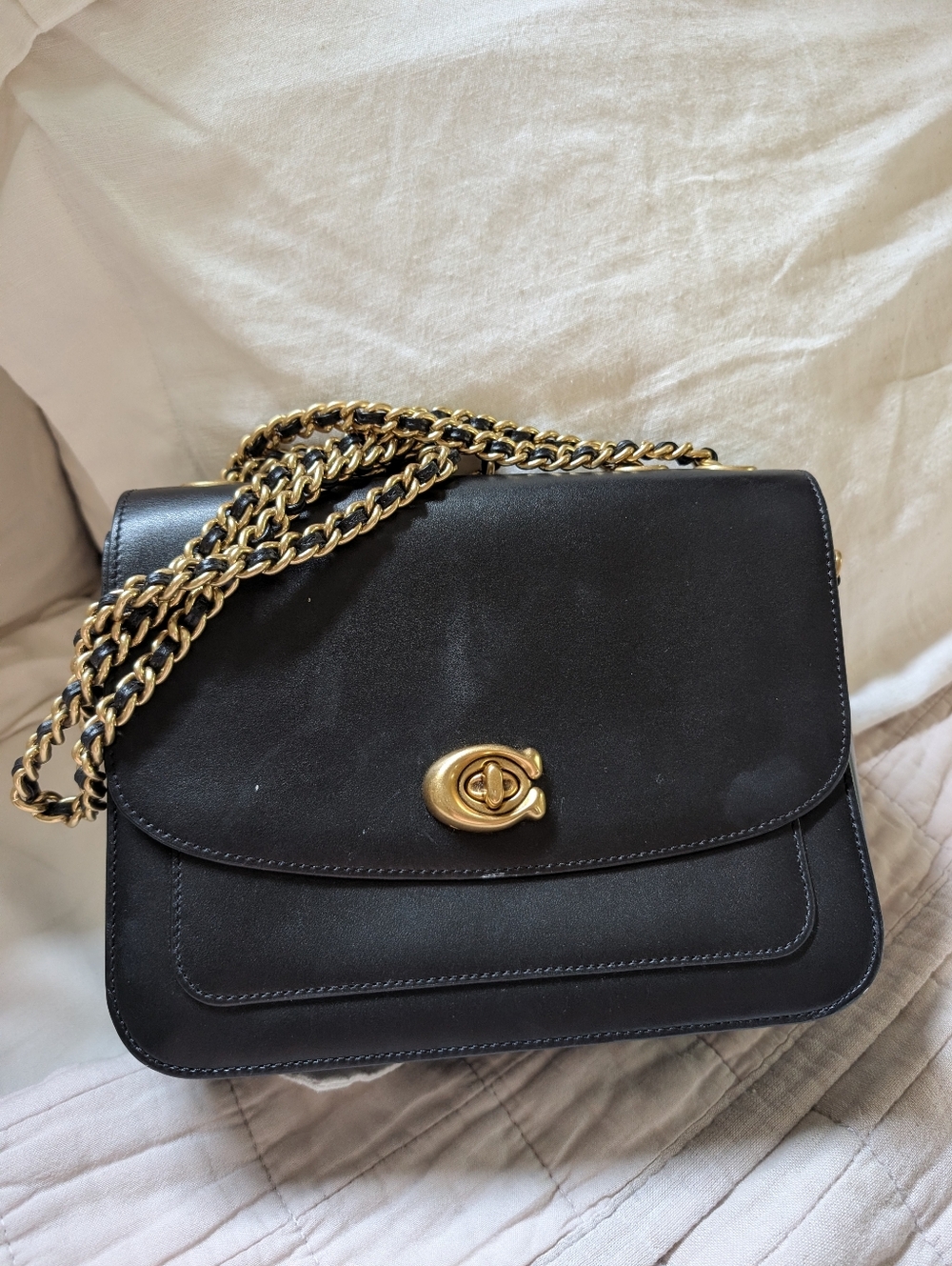 Coach Madison Turnlock Chain Bag